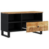 Vidaxl tv-meubel 80x33x46 cm massief mangohout en bewerkt hout
