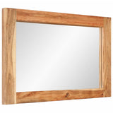 Vidaxx-Spiegel 70x50 cm aus massivem Akazienholz und Glas