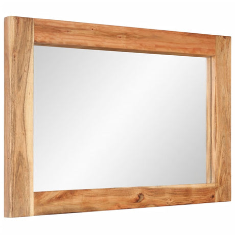 Vidaxx-Spiegel 70x50 cm aus massivem Akazienholz und Glas