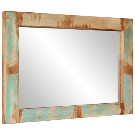Vidaxx-Spiegel 70x50 cm aus massivem Recyclingholz und Glas