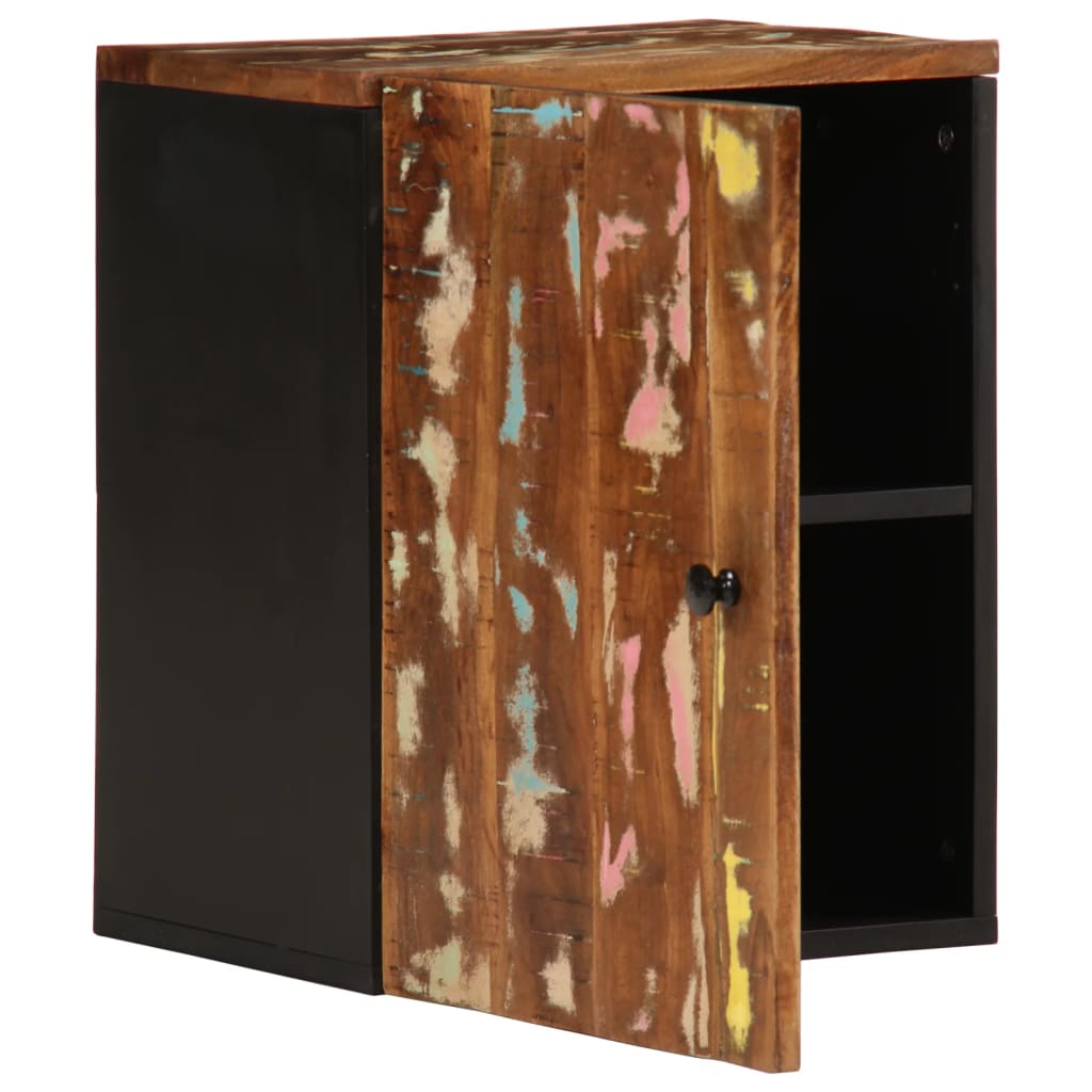 Vidaxl badkamerwandkast 38x33x48 cm massief recycled hout