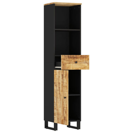 Vidaxl badkamerkast 38x33x160 cm massief mangohout