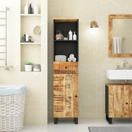 Vidaxl badkamerkast 38x33x160 cm massief mangohout