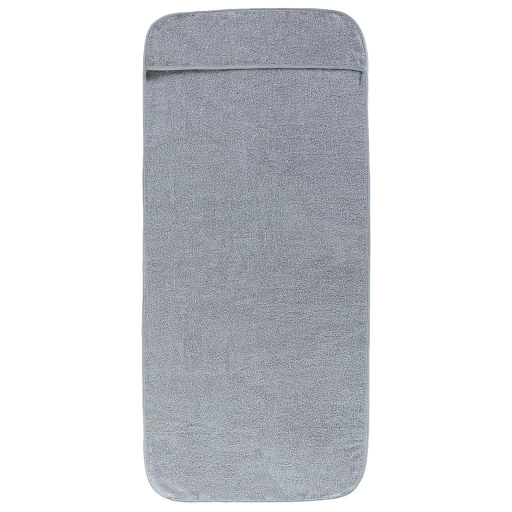 VidaXL Strandtücher 2 Stück 400 g m² 60x135 cm Stoff grau
