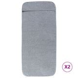VidaXL Strandtücher 2 Stk. 400 g m² 75x200 cm Stoff grau