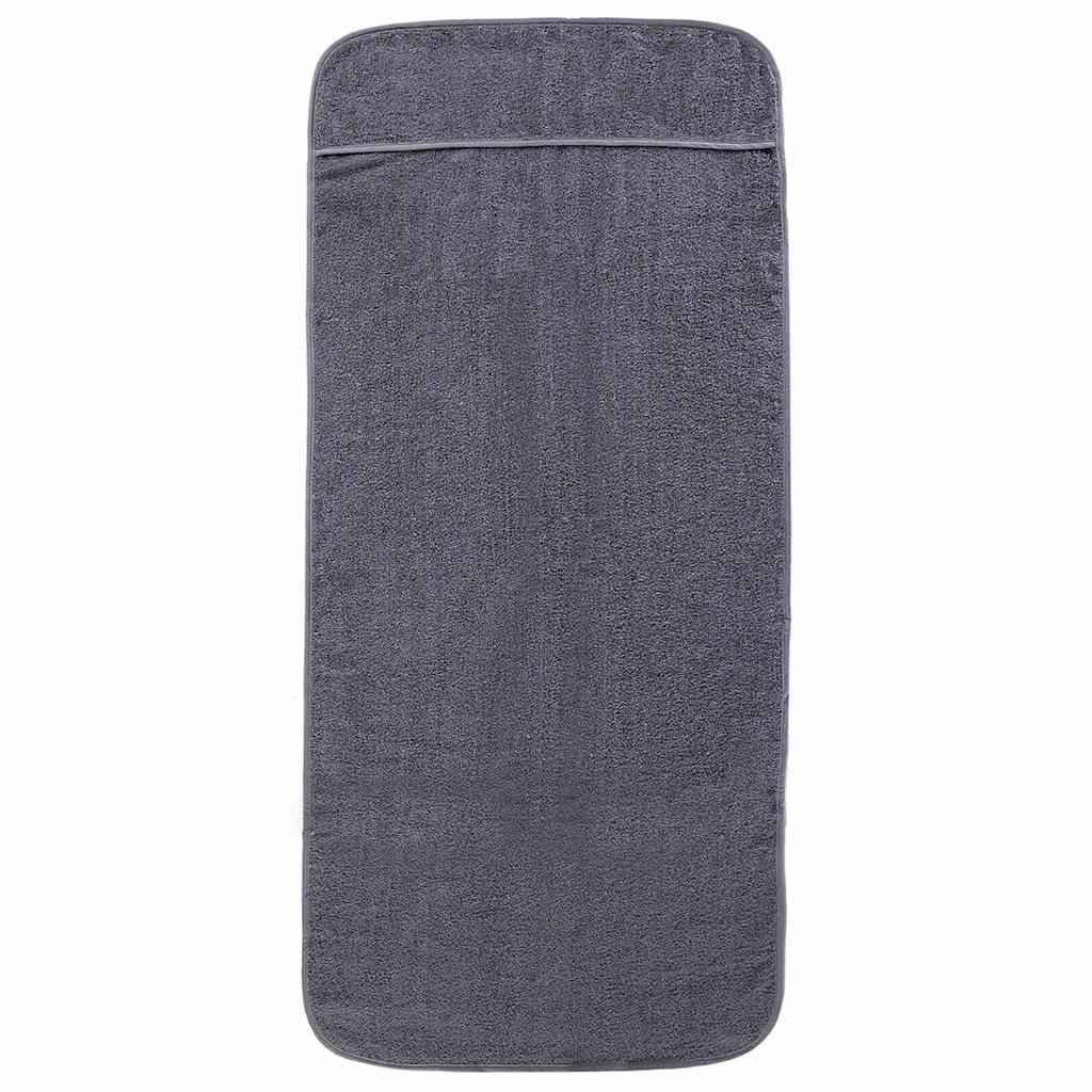 Vidaxx Strandtücher 2 Stück 400 g m² 60x135 cm Stoff Anthrazit