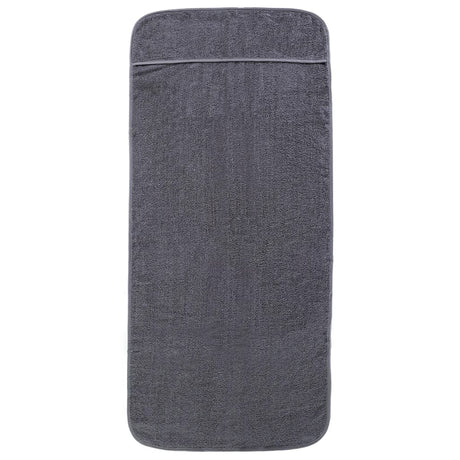 Vidaxx Strandtücher 2 Stück 400 g m² 75x200 cm Stoff Anthrazit