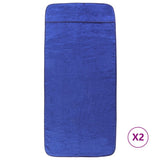 VidaXL Strandtücher 2 Stück 400 g m² 60x135 cm Stoff Königsblau