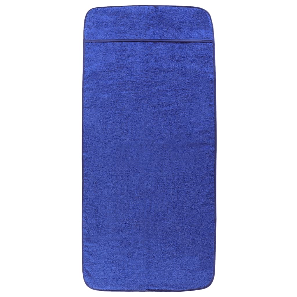 VidaXL Strandtücher 2 Stück 400 g m² 60x135 cm Stoff Königsblau