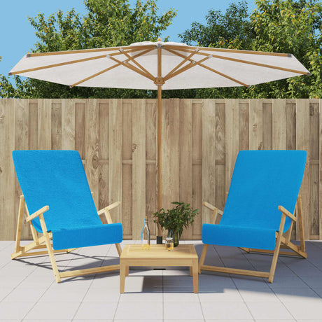 VidaXL Strandtücher 2 Stk. 400 g m² 60x135 cm Stoff Türkis