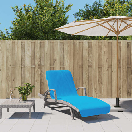 Vidaxx Strandtücher 2 St. 400 g m² 75x200 cm Stoff Türkis