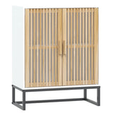 Vidaxl dressoir 60x30x75 cm bewerkt hout wit