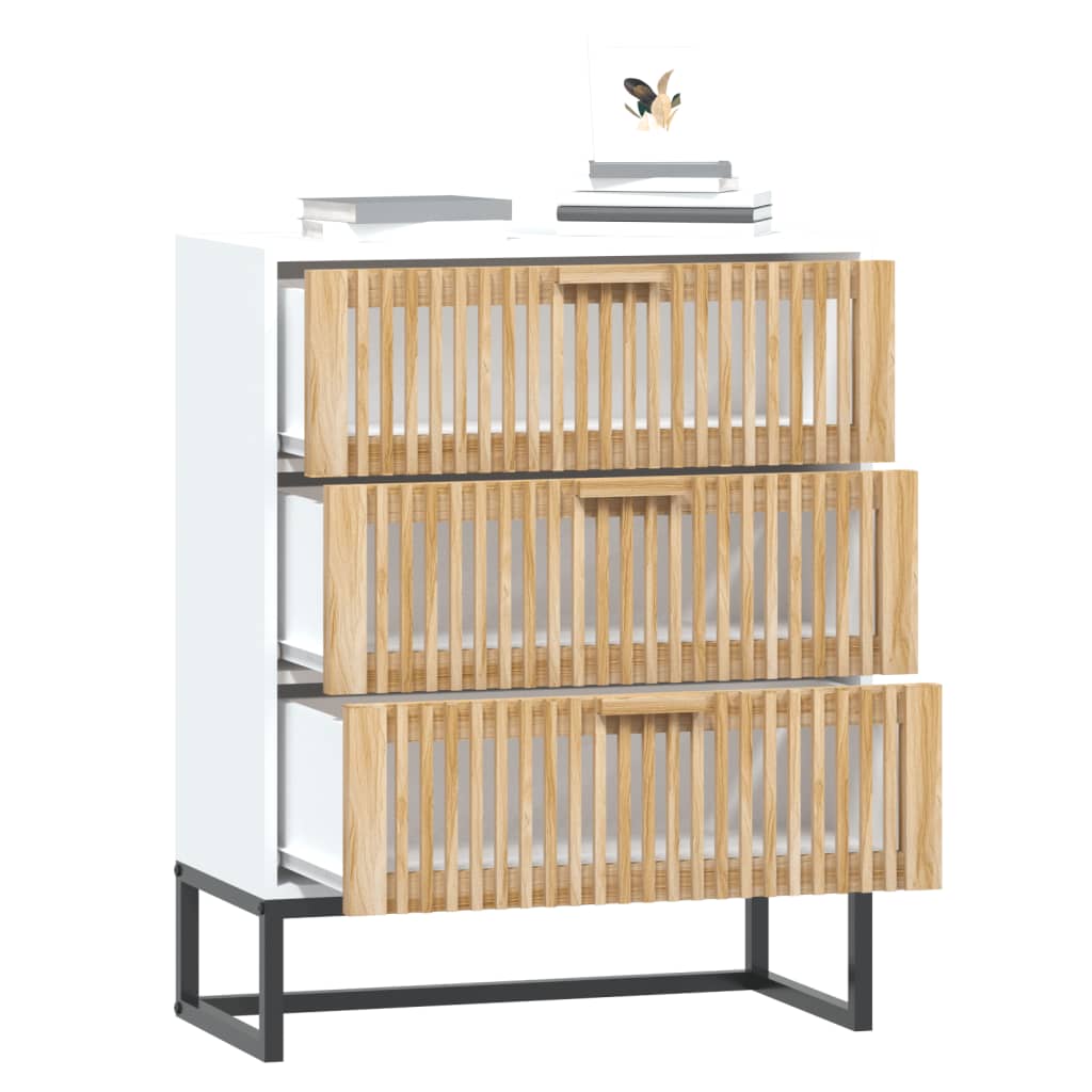 Vidaxl dressoir 60x30x75 cm bewerkt hout wit