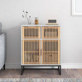 Vidaxl dressoir 60x30x75 cm bewerkt hout wit