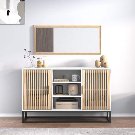 Vidaxl dressoir 105x30x65 cm bewerkt hout wit