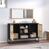 Vidaxl dressoir 105x30x65 cm bewerkt hout zwart