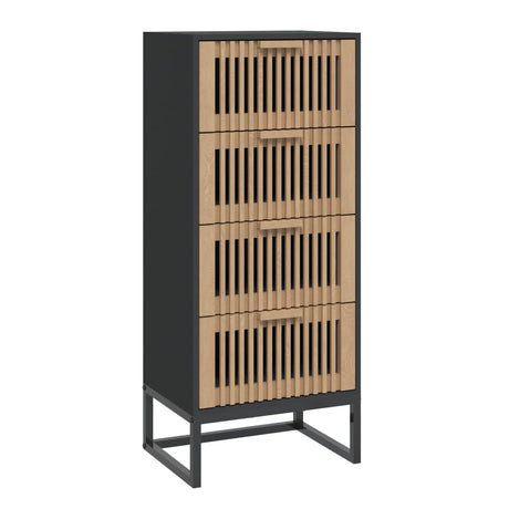 Vidaxl hoge kast 40x30x95 cm bewerkt hout