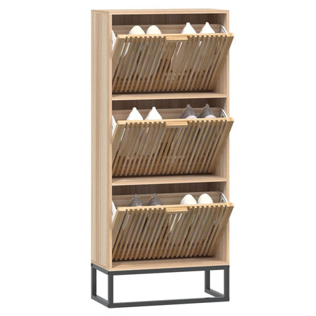Vidaxx Schuhschrank 52x25x120 cm aus Holz gefertigt