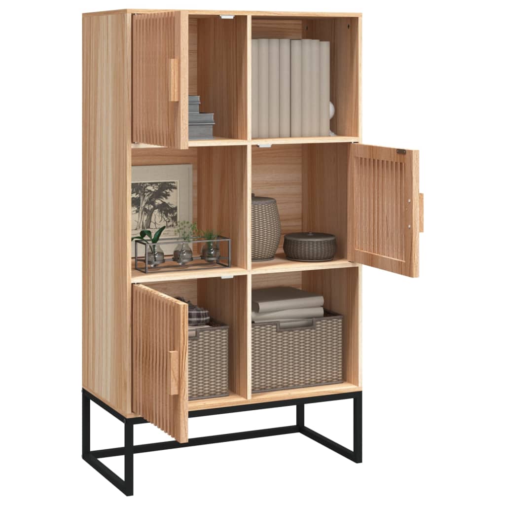 Vidaxl hoge kast 70x35x125 cm bewerkt hout