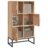 Vidaxl hoge kast 70x35x125 cm bewerkt hout