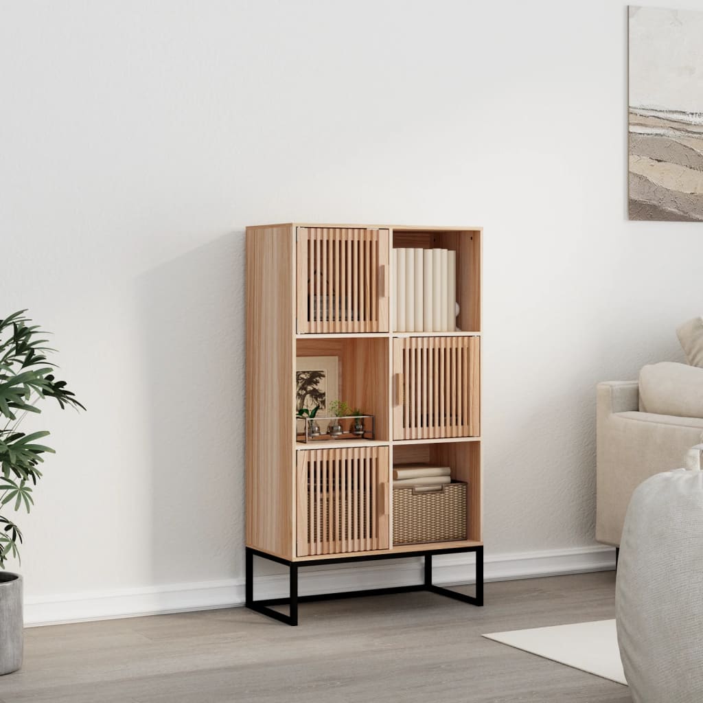 Vidaxl hoge kast 70x35x125 cm bewerkt hout