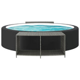 Vidaxx Lagerregale 2 Stk. Polyrattan grau