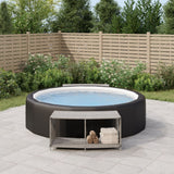 Vidaxx Lagerregale 2 Stk. Polyrattan grau