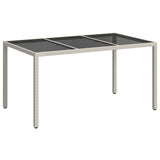 Vidaxl tuinstafel wit 150 x 90 x 75 cm poly rattan
