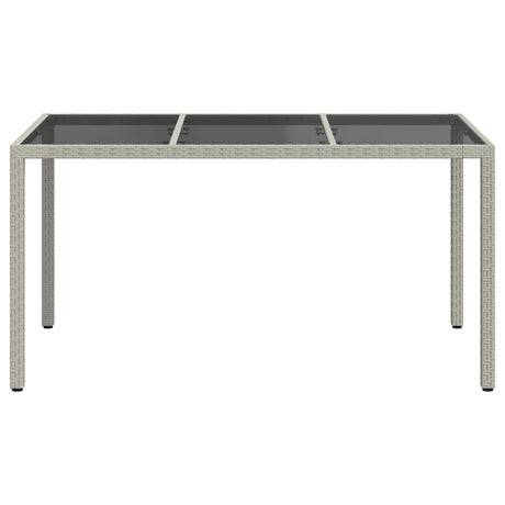 Vidaxl tuinstafel wit 150 x 90 x 75 cm poly rattan