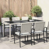 Vidaxl tuinstafel wit poly rattan