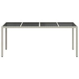 Vidaxl tuinstafel wit poly rattan