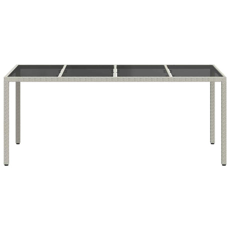 Vidaxl tuinstafel wit poly rattan