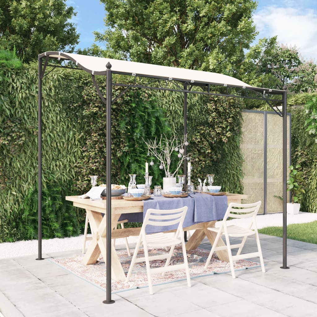 VidaXL Markise 2x2,3 m 180 g m² Stoff und Stahl Creme