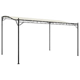 VidaXL Markise 4x3 m 180 g m² Stoff und Stahl cremefarben