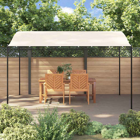 Vidaxx Markise 4x3 m 180 g m² Stoff und Stahl cremefarben