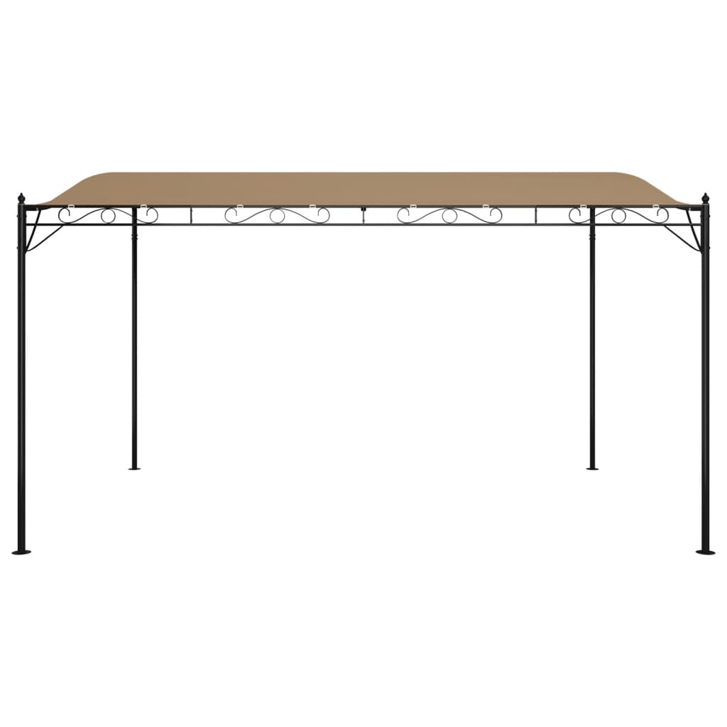 Vidaxx Markise 4x3 m 180 g m² Stoff und Stahl Taupe