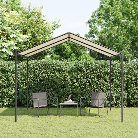 Vidaxxl Gartenpavillon 3x3 m Stahl und Stoff beige