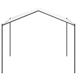 Vidaxl paviljoen 4 x 4 x 2,6 m wit staal en polyester 180 gsm