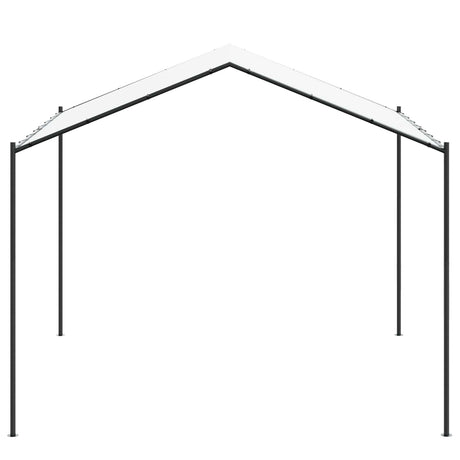 Vidaxl paviljoen 4 x 4 x 2,6 m wit staal en polyester 180 gsm