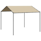 Vidaxxl Gartenpavillon 4x4 m Stahl und Stoff beige