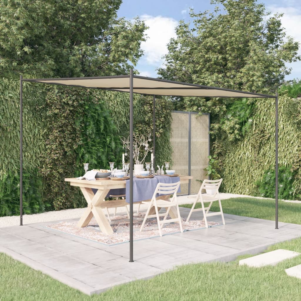 Vidaxx Pavillon 3x3 m 180 g m² Stoff und Stahl Beige