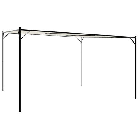 Vidaxx Pavillon 4x4 m 180 g m² Stoff und Stahl weiß