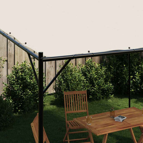 Vidaxx Pavillon 4x4 m 180 g m² Stoff und Stahl weiß