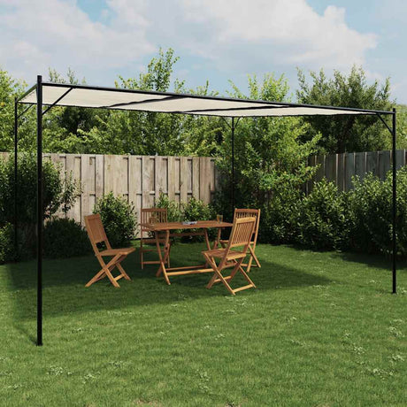 Vidaxx Pavillon 4x4 m 180 g m² Stoff und Stahl weiß
