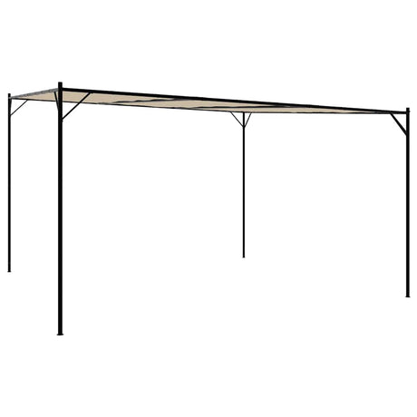 Vidaxx Pavillon 4x4 m 180 g m² Stoff und Stahl Beige