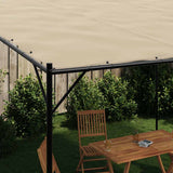Vidaxx Pavillon 4x4 m 180 g m² Stoff und Stahl Beige