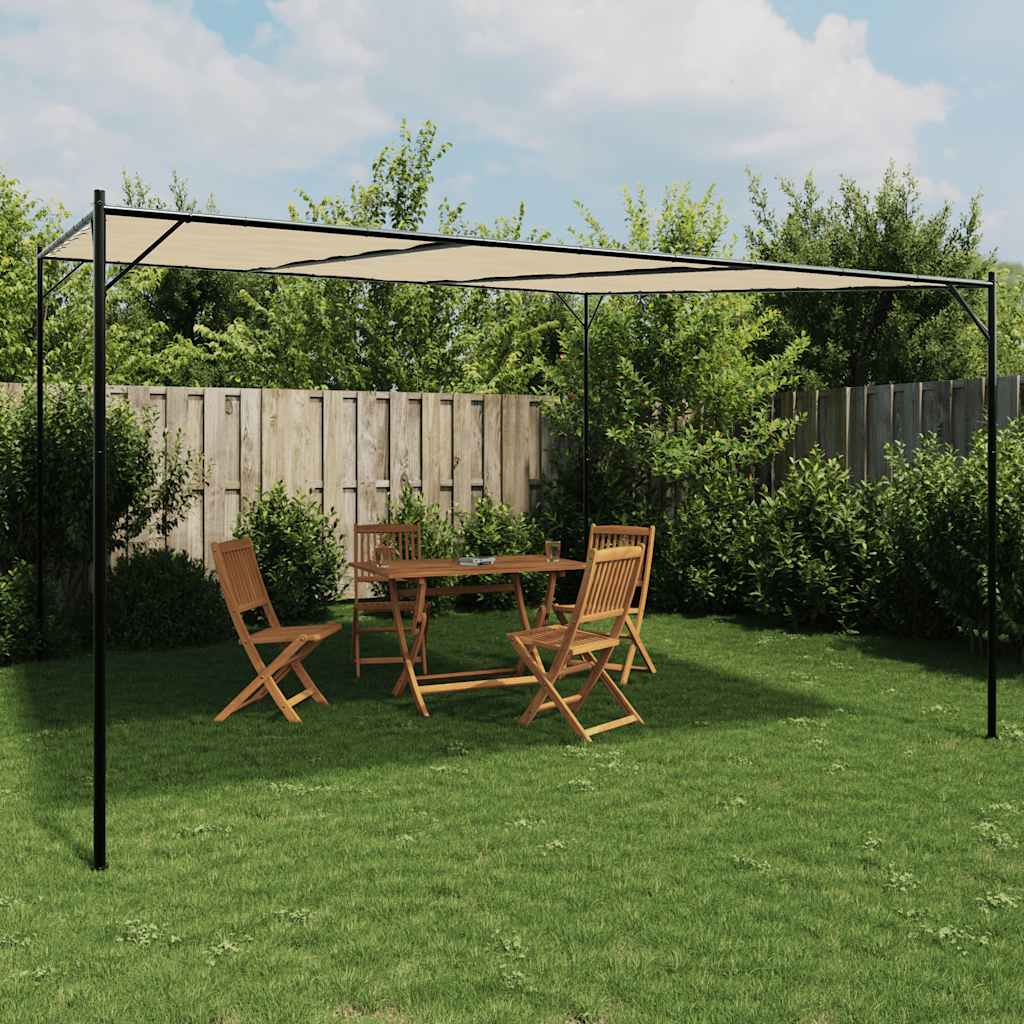 Vidaxx Pavillon 4x4 m 180 g m² Stoff und Stahl Beige