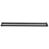 Vidaxl -Dusche für Gehen -in Duschwand 90 cm Aluminium Schwarz