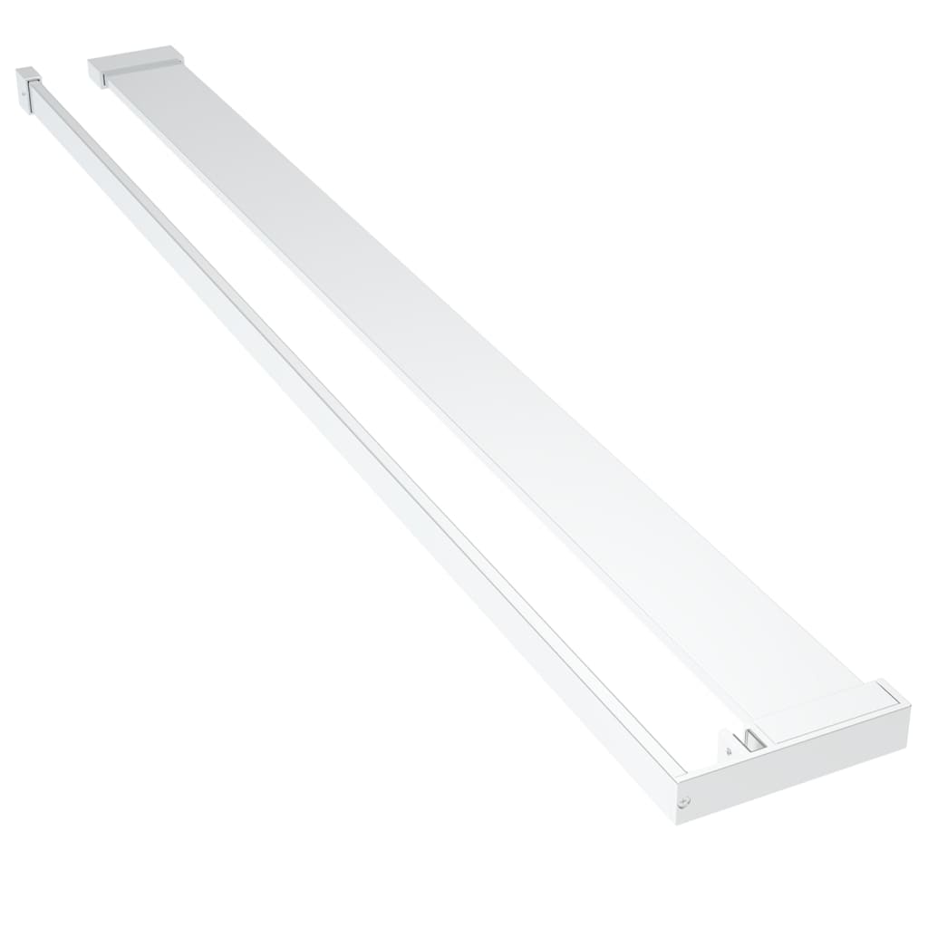 Vidaxx Wandregal für begehbare Duschwand 100 cm Aluminium chromfarben
