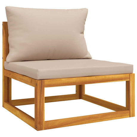 Vidaxl 3-delige loungeset met kussens massief acaciahout